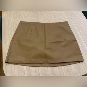 Abercrombie & Fitch Vegan Leather Mini Skort